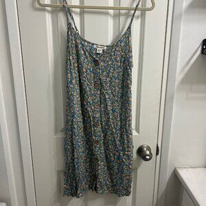 BILLABONG French Blue Floral "Sweet for Ya" A-Line Dress - Large
